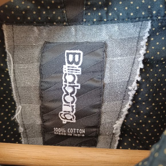 Billabong Long Sleeved Shirt - Black/Cream with logos (3332) - Picture 4 of 9